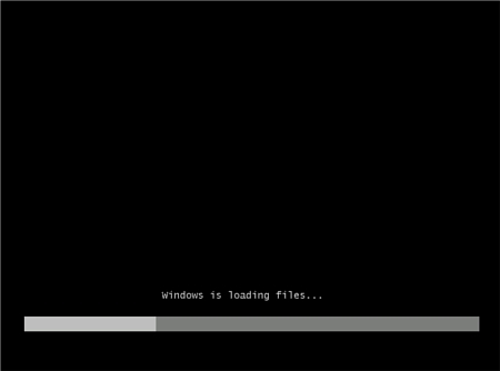 Windows is loading files．．．