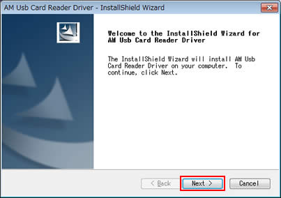 Welcome to the InstallShield Wizard for AM Usb Card Reader Driver