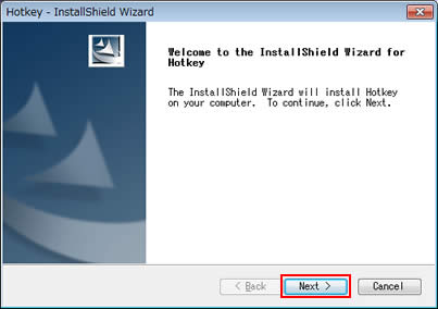 Welcome to the InstallShield Wizard for Hotkey