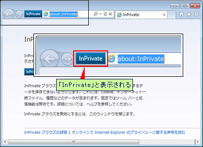 InPrivateブラウズ
