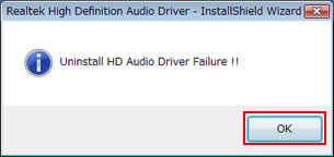Uninstall HD Audio Driver Failure!!