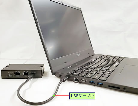 NL2000EのType-Cコネクターとの接続方法